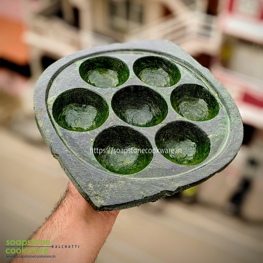 Paddu Tawa/Paniyaram Kal(TREATED) 7 Pits