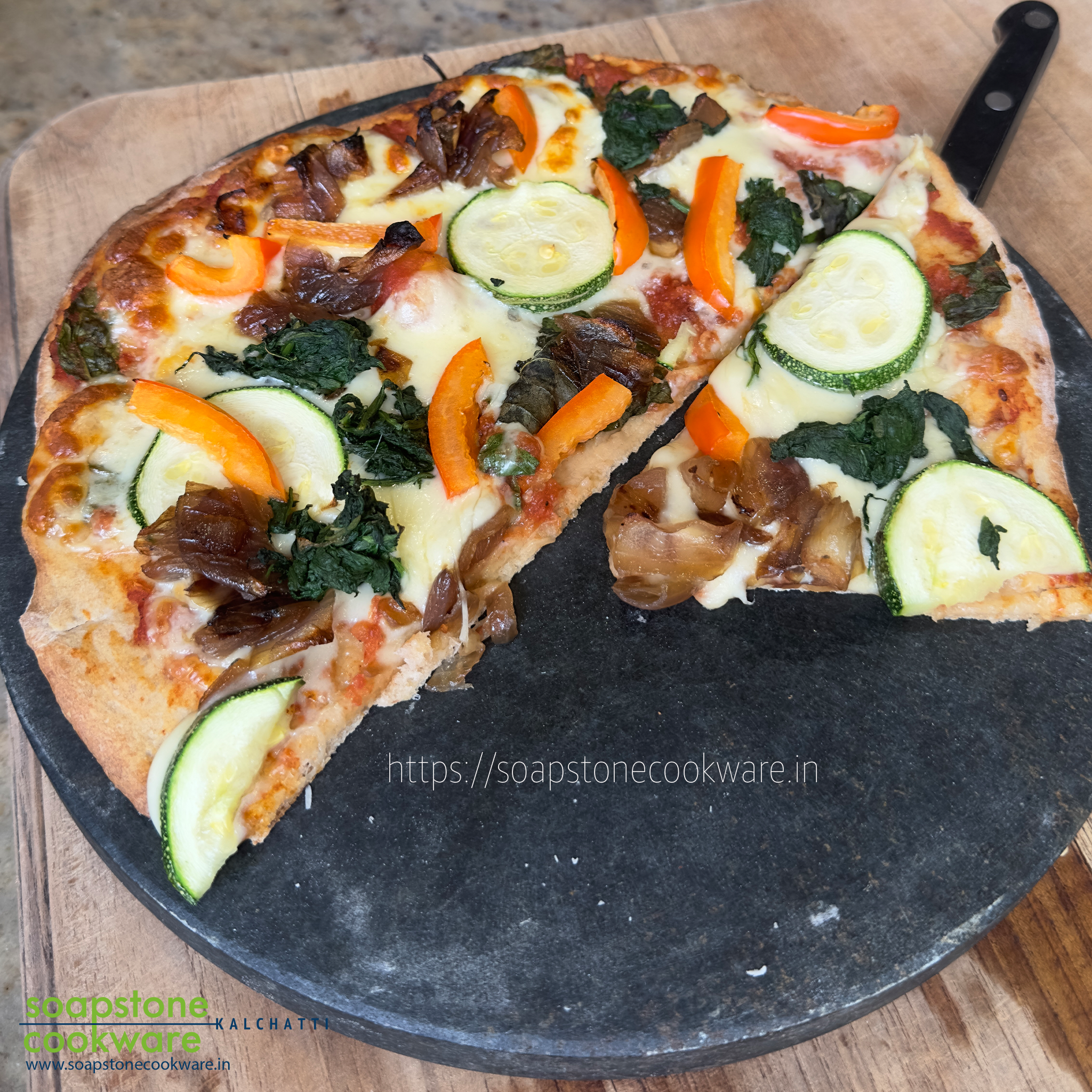 Pizza Stone 10 inches – Soapstonecookware-Kalchatti