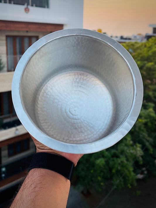 Eeya Chombu (Tin Vessel) ~ Adukku Shape - L