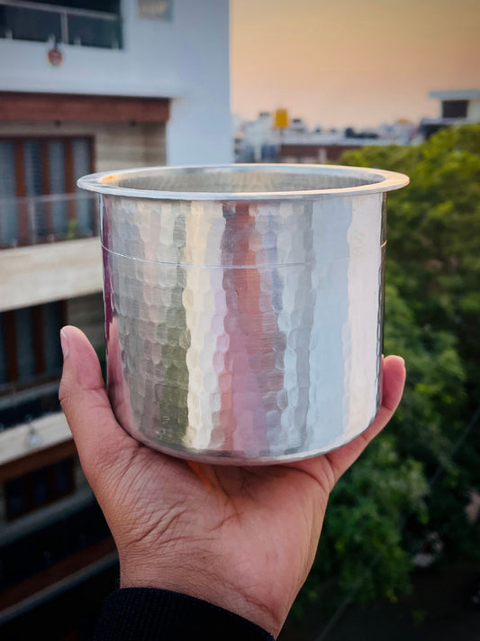 Eeya Chombu (Tin Vessel) ~ Adukku Shape - M